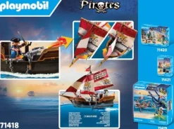 PLAYMOBIL 71418 Kleines Piratenschiff | Teddy Toys Kinderwelt