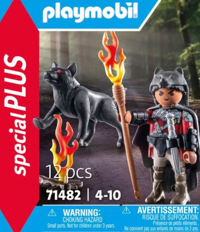 PLAYMOBIL 71482 Krieger mit Wolf | Teddy Toys Kinderwelt