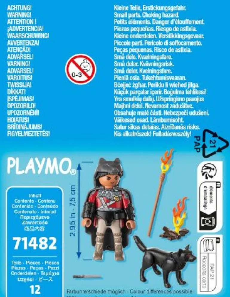 PLAYMOBIL 71482 Krieger mit Wolf | Teddy Toys Kinderwelt