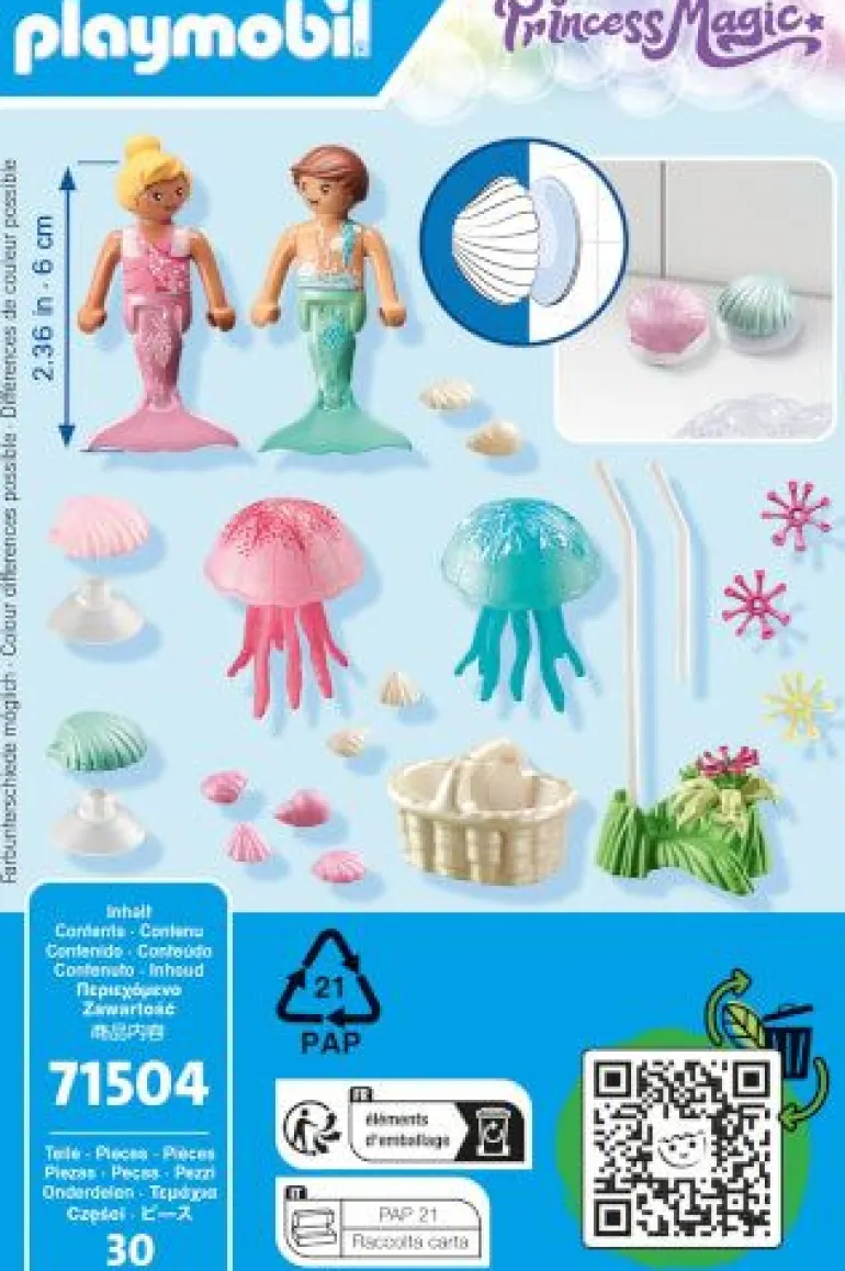 PLAYMOBIL 71504 Meerjungfrauen-Kinder mit Quallen | Teddy Toys Kinderwelt