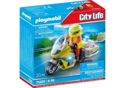 PLAYMOBIL 71205 Notarzt-Motorrad mit Blinklicht | Teddy Toys Kinderwelt