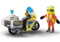 PLAYMOBIL 71205 Notarzt-Motorrad mit Blinklicht | Teddy Toys Kinderwelt