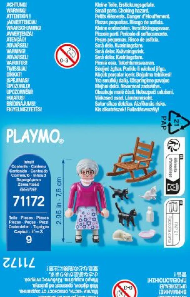 PLAYMOBIL 71172 Oma mit Katzen | Teddy Toys Kinderwelt