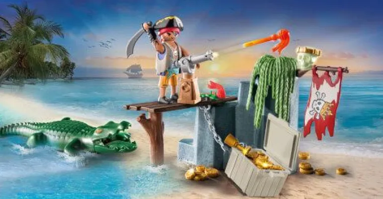 PLAYMOBIL 71473 Pirat mit Alligator | Teddy Toys Kinderwelt