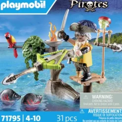 PLAYMOBIL 71795 Pirat mit Balliste | Teddy Toys Kinderwelt