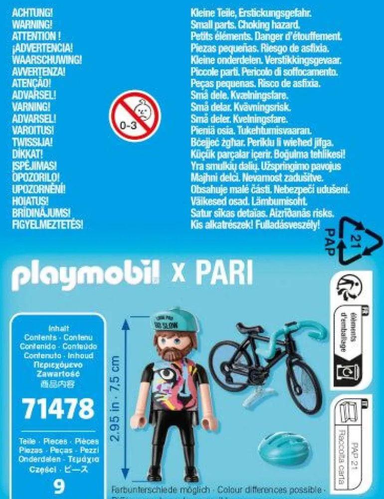 PLAYMOBIL 71478 Rennradfahrer Paul | Teddy Toys Kinderwelt