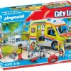 PLAYMOBIL 71202 Rettungswagen mit Licht und Sound | Teddy Toys Kinderwelt