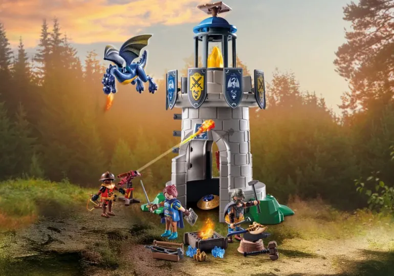 PLAYMOBIL 71483 Ritterturm mit Schmied und Drache | Teddy Toys Kinderwelt
