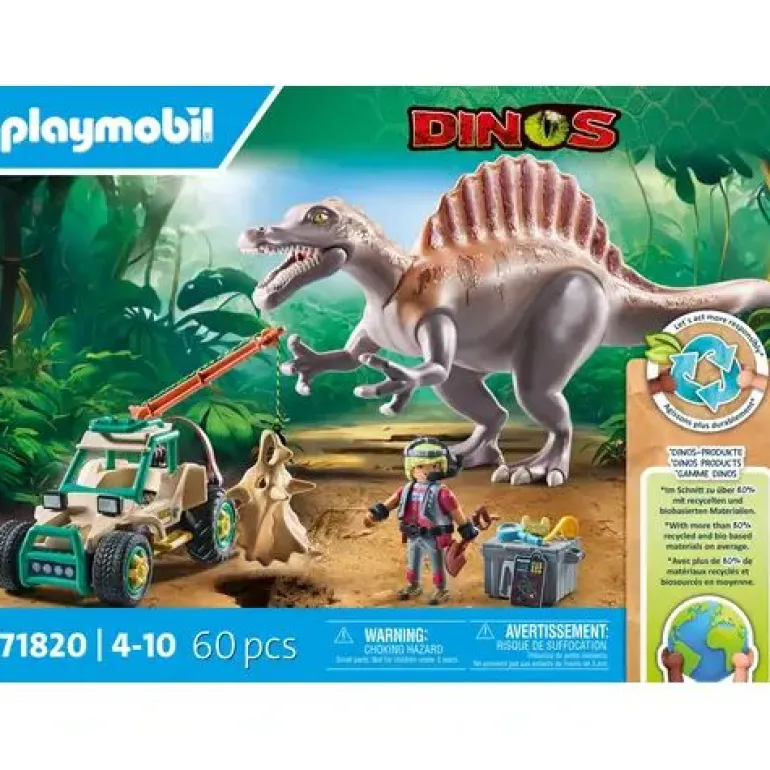 PLAYMOBIL 71820 Spinosaurus-Angriff auf Dino-Ausgrabung | Teddy Toys Kinderwelt