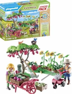 PLAYMOBIL 71380 Starter Pack Bauernhof Gemüsegarten | Teddy Toys Kinderwelt