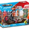 PLAYMOBIL 71256 Starter Pack Stuntshow Motorrad mit Feuerwand | Teddy Toys Kinderwelt