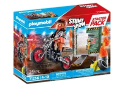 PLAYMOBIL 71256 Starter Pack Stuntshow Motorrad mit Feuerwand | Teddy Toys Kinderwelt