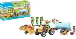 PLAYMOBIL 71442 Traktor mit Anhänger und Wassertank | Teddy Toys Kinderwelt