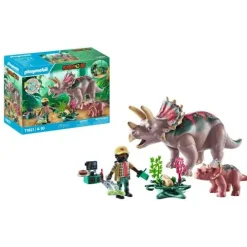 PLAYMOBIL 71821 Triceratops mit Jungtier | Teddy Toys Kinderwelt