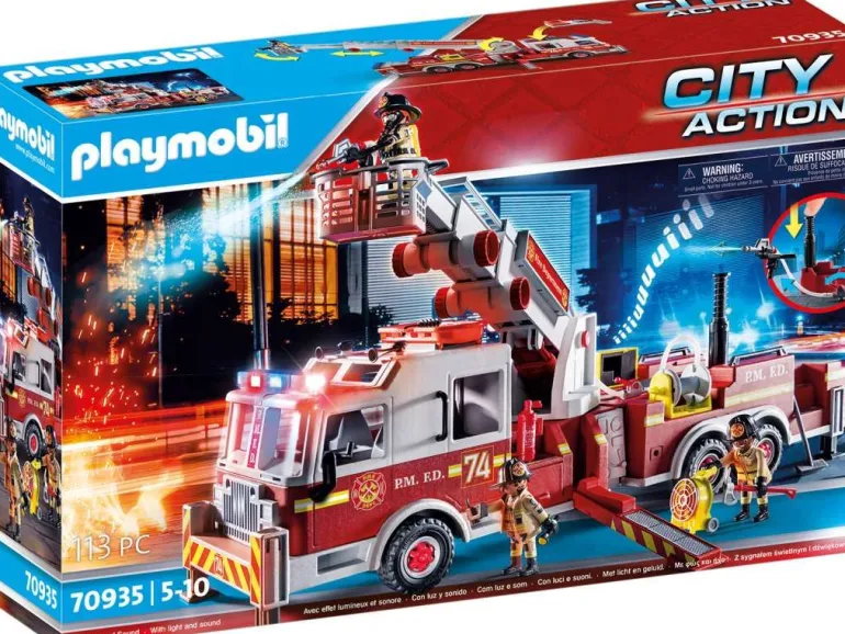 PLAYMOBIL® City Action - Feuerwehr-Fahrzeug: US Tower Ladder | Teddy Toys Kinderwelt