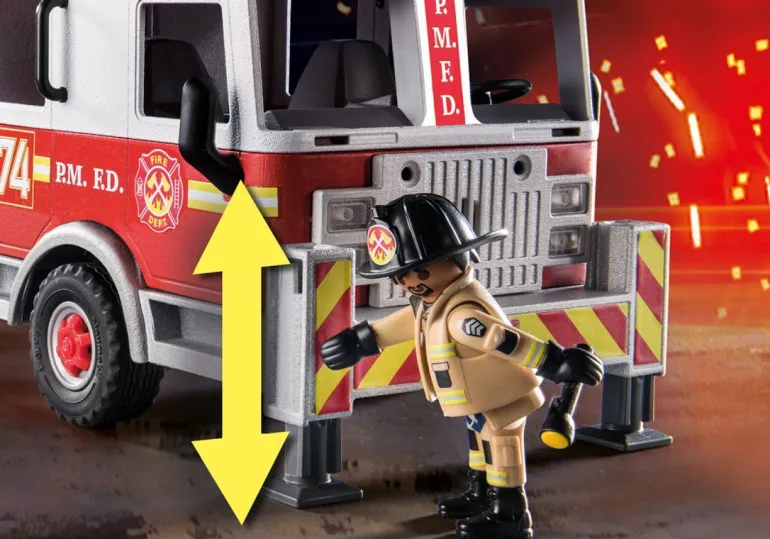 PLAYMOBIL® City Action - Feuerwehr-Fahrzeug: US Tower Ladder | Teddy Toys Kinderwelt