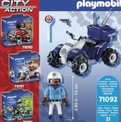 PLAYMOBIL® City Action - Polizei-Speed Quad | Teddy Toys Kinderwelt