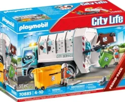 PLAYMOBIL® City Life - Müllfahrzeug mit Blinklicht | Teddy Toys Kinderwelt