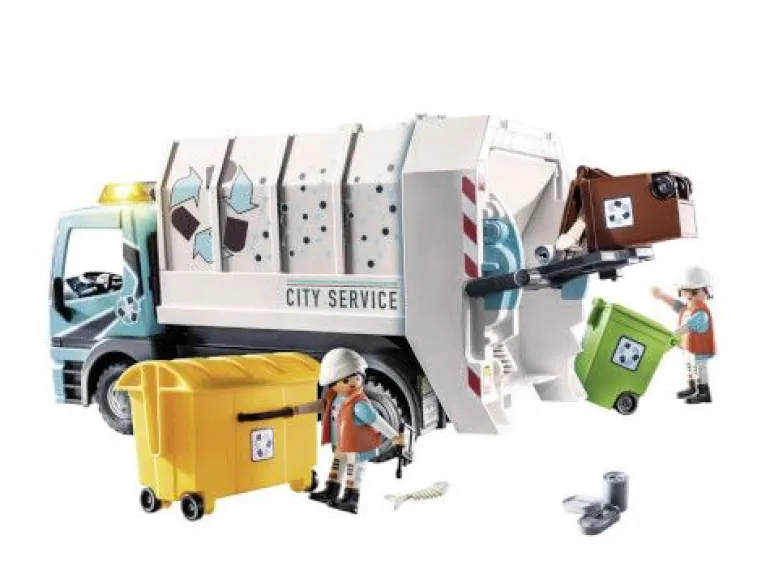 PLAYMOBIL® City Life - Müllfahrzeug mit Blinklicht | Teddy Toys Kinderwelt