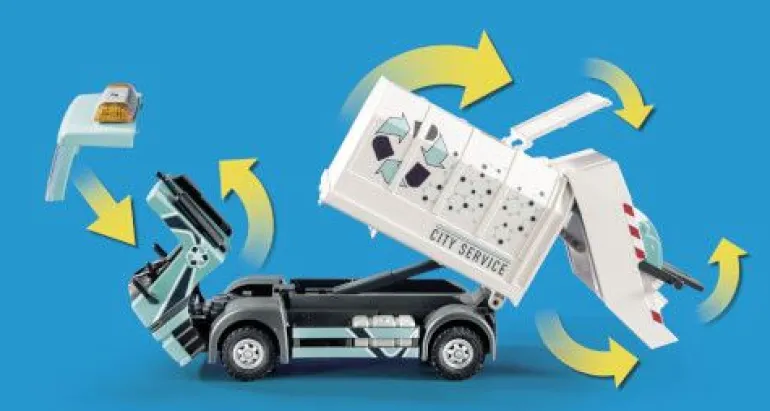 PLAYMOBIL® City Life - Müllfahrzeug mit Blinklicht | Teddy Toys Kinderwelt