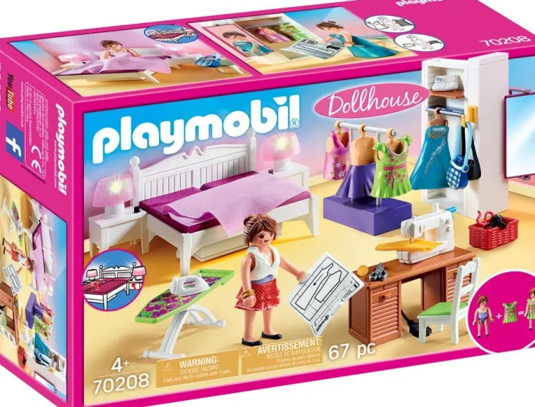 PLAYMOBIL® Dollhouse - Schlafzimmer mit Nähecke | Dollhouse | PLAYMOBIL® | Spielzeug | Teddy Toys Kinderwelt