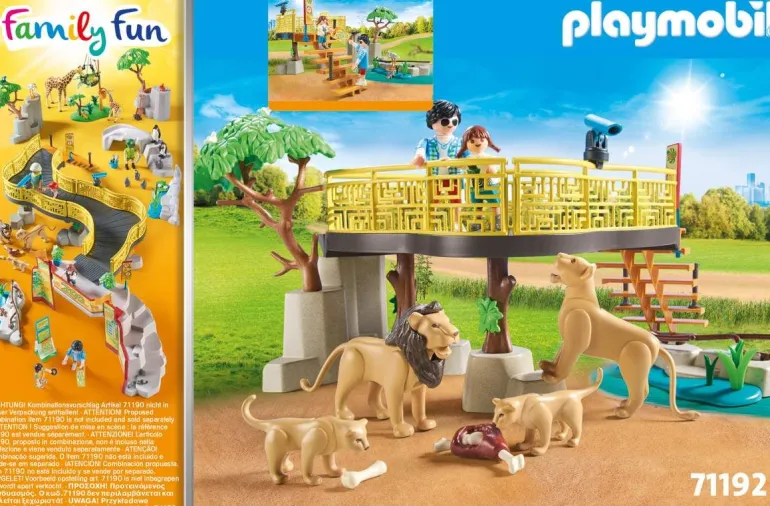 PLAYMOBIL® Family Fun - Löwen im Freigehege | Teddy Toys Kinderwelt