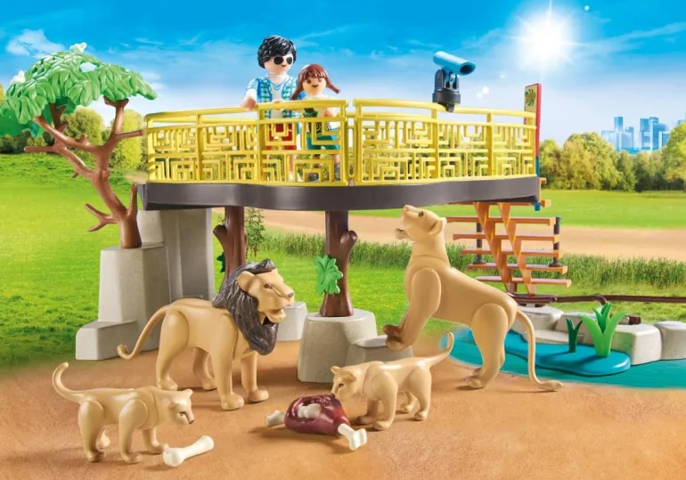 PLAYMOBIL® Family Fun - Löwen im Freigehege | Teddy Toys Kinderwelt