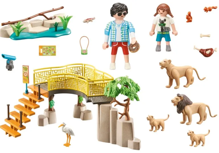 PLAYMOBIL® Family Fun - Löwen im Freigehege | Teddy Toys Kinderwelt