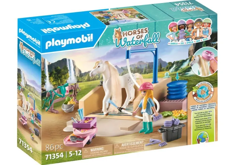 PLAYMOBIL® Horses of Waterfall - Isabella & Lioness Mit Waschplatz | Teddy Toys Kinderwelt
