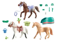 PLAYMOBIL® Horses of Waterfall - 3 Pferde Morgan, Quarter Horse & Shag | Teddy Toys Kinderwelt