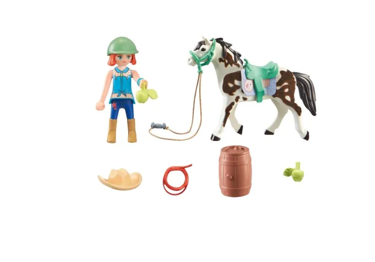 PLAYMOBIL® Horses of Waterfall - Ellie & Sawdust Mit Westernübung | Teddy Toys Kinderwelt