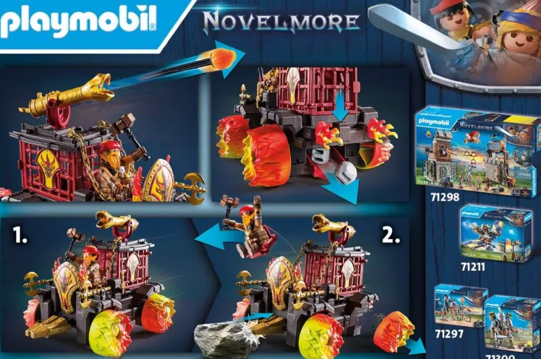PLAYMOBIL® Novelmore - Burnham Raiders Feuerkampfwagen | PLAYMOBIL® | Marken | Teddy Toys Kinderwelt
