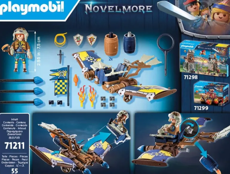 PLAYMOBIL® Novelmore - Darios Fluggleiter | Teddy Toys Kinderwelt