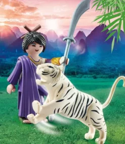 PLAYMOBIL® Special Plus - Asiakämpferin mit Tiger | Teddy Toys Kinderwelt