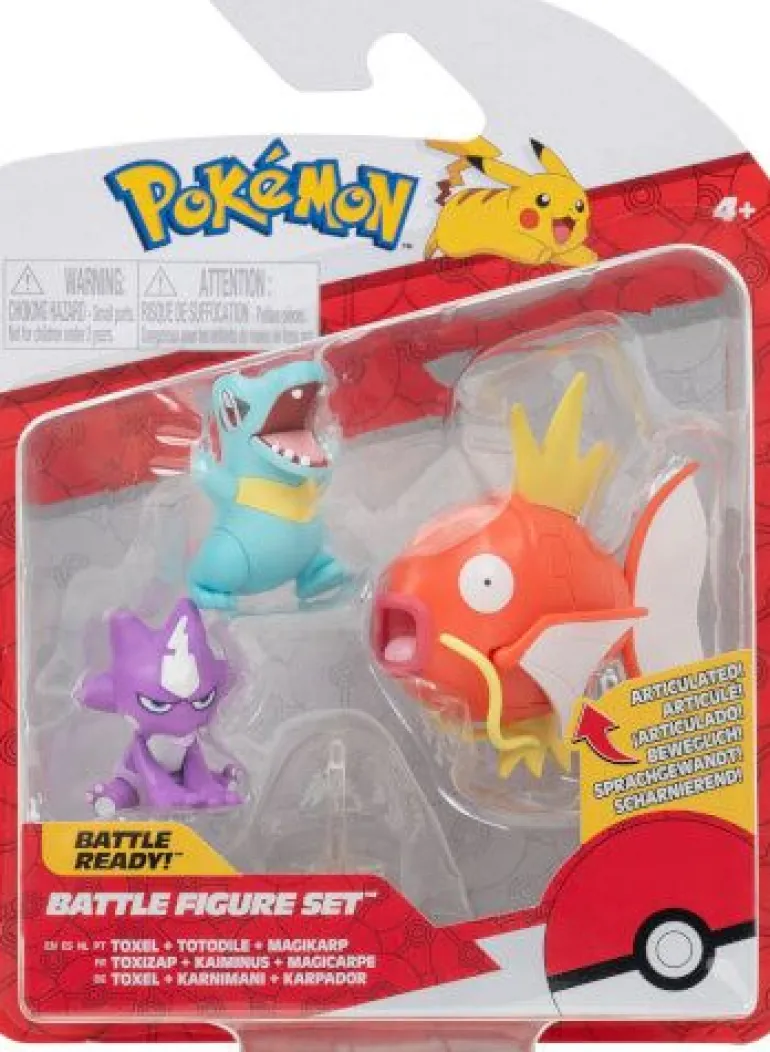Pokémon Battle Figuren Dreierpack, sortiert | Teddy Toys Kinderwelt