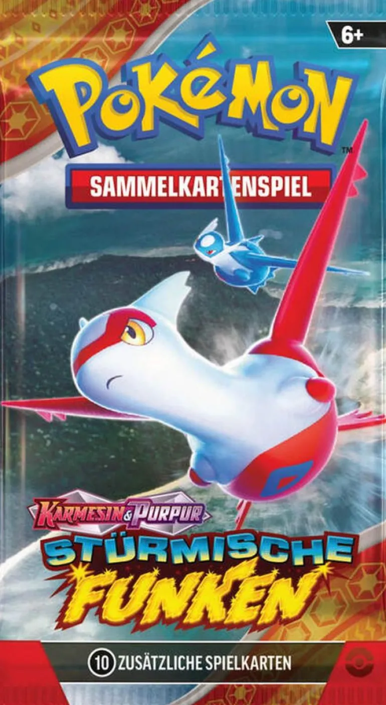 Pokémon Boosterpack Karmesin & Purpur - Stürmische Funken | Teddy Toys Kinderwelt