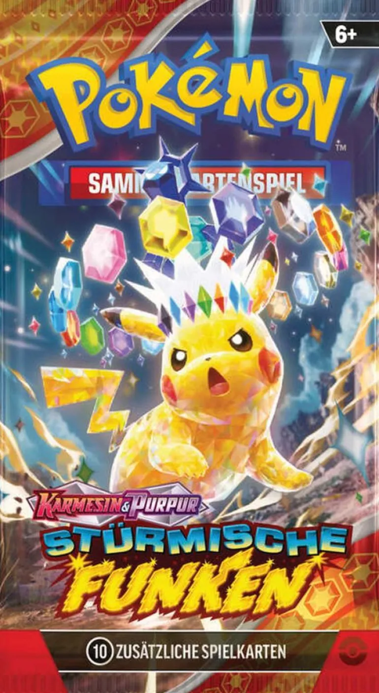Pokémon Boosterpack Karmesin & Purpur - Stürmische Funken | Teddy Toys Kinderwelt