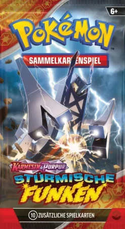 Pokémon Boosterpack Karmesin & Purpur - Stürmische Funken | Teddy Toys Kinderwelt