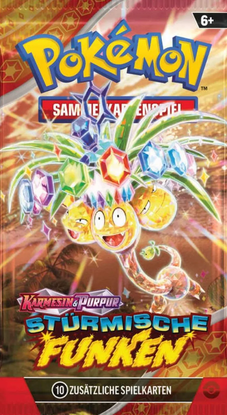 Pokémon Boosterpack Karmesin & Purpur - Stürmische Funken | Teddy Toys Kinderwelt