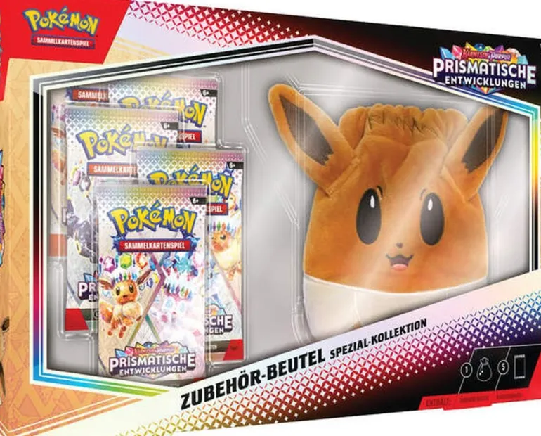 Pokémon Spezial-Kollektion Karmesin & Purpur - Prismatische Entwicklungen: Zubehör-Beutel | Teddy Toys Kinderwelt