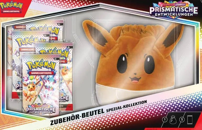 Pokémon Spezial-Kollektion Karmesin & Purpur - Prismatische Entwicklungen: Zubehör-Beutel | Teddy Toys Kinderwelt