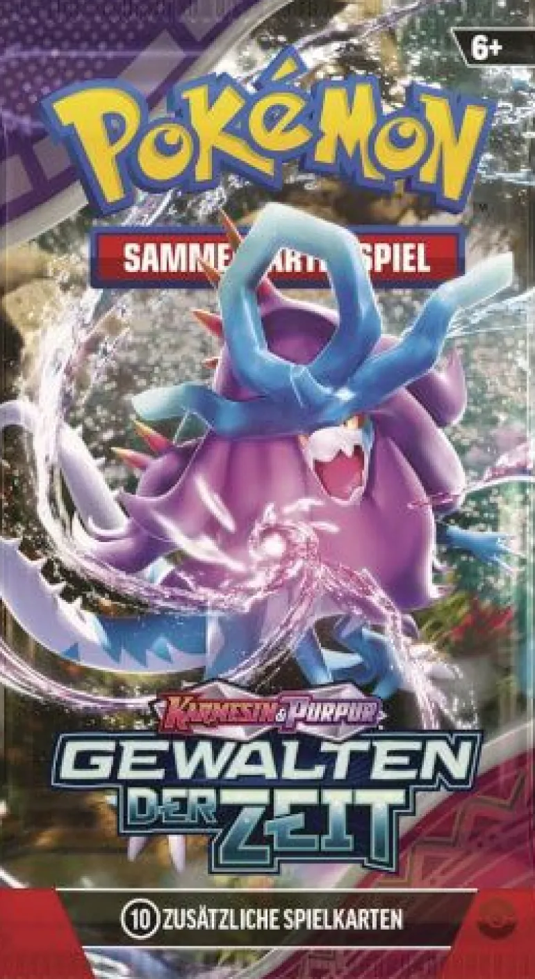 Pokémon-Sammelkartenspiel: Boosterpack Karmesin & Purpur - Gewalt | Teddy Toys Kinderwelt