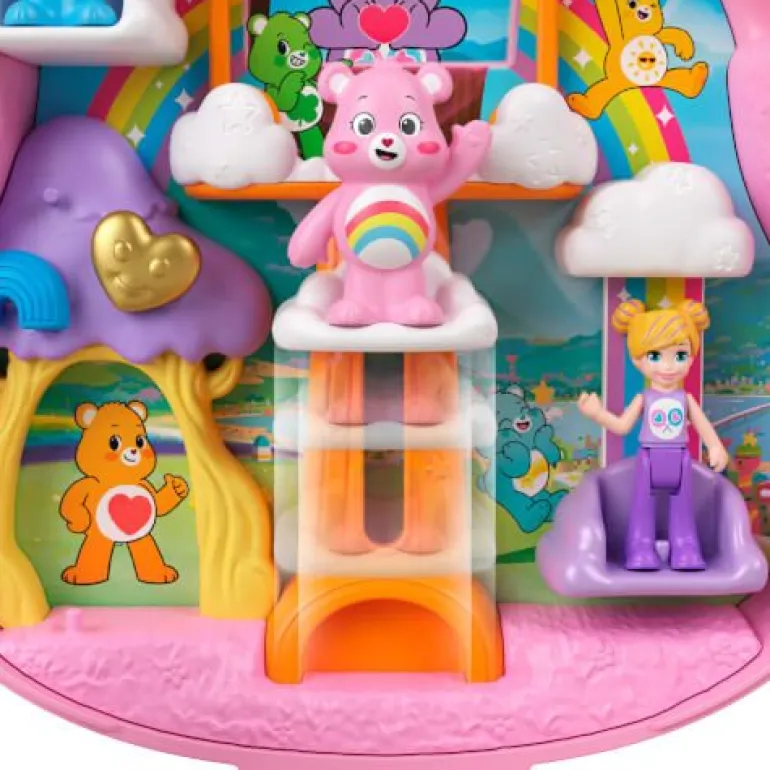 Polly Pocket x Glücksbärchi Puppen & Spielset mit Spielzeugauto u | Teddy Toys Kinderwelt
