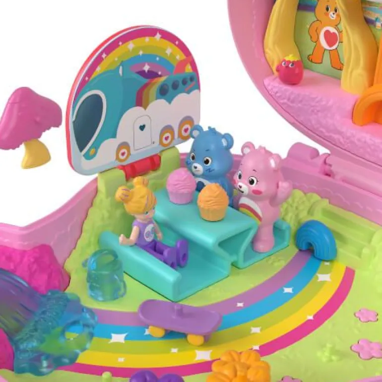 Polly Pocket x Glücksbärchi Puppen & Spielset mit Spielzeugauto u | Teddy Toys Kinderwelt