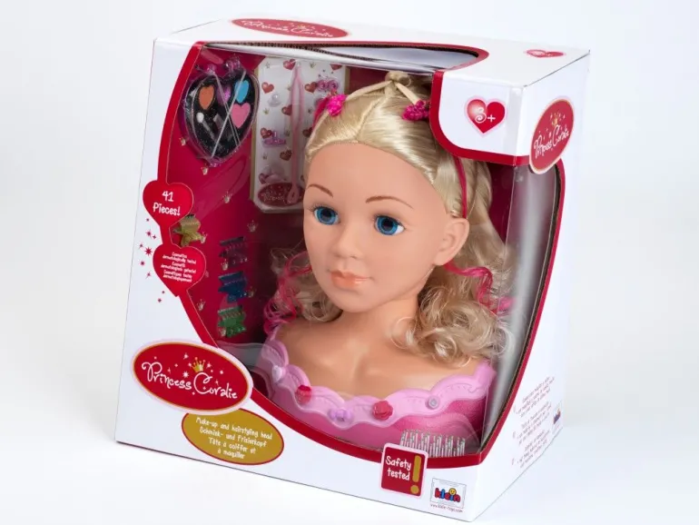 Princess Coralie - Schmink-und Frisierkopf "Emma", 33 cm | Teddy Toys Kinderwelt