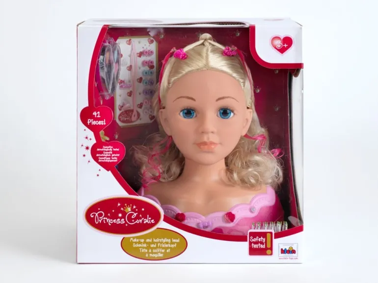 Princess Coralie - Schmink-und Frisierkopf "Emma", 33 cm | Teddy Toys Kinderwelt