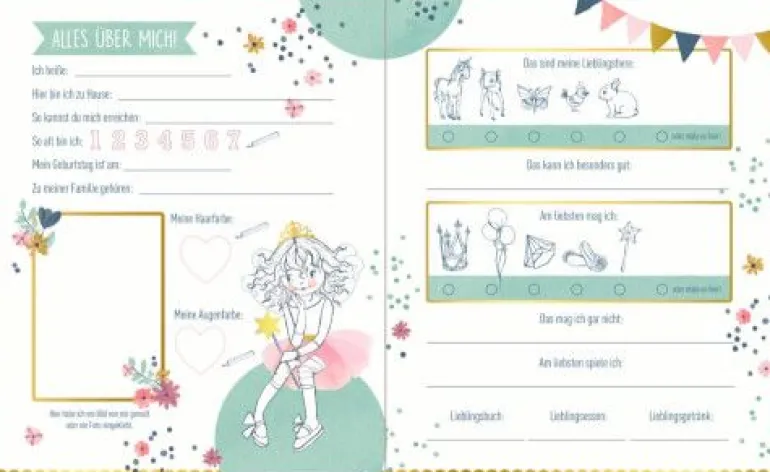 Prinzessin Lillifee - Freundebuch: Meine Kindergartenfreunde | Teddy Toys Kinderwelt