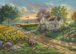 Puzzle Thomas Kinkade Sonnenblumenfelder 1000Teile | Teddy Toys Kinderwelt