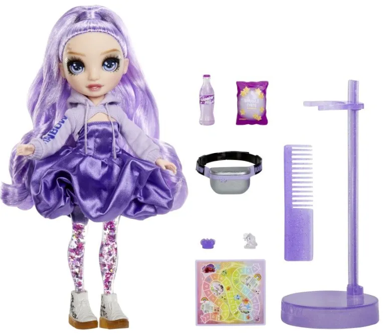 Rainbow High Sparkle & Shine Fashion Dolls- VIOLA (Purple) | Teddy Toys Kinderwelt