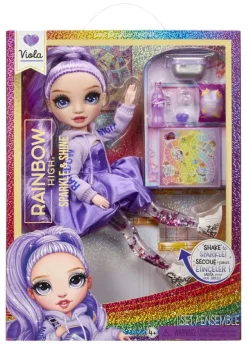 Rainbow High Sparkle & Shine Fashion Dolls- VIOLA (Purple) | Teddy Toys Kinderwelt
